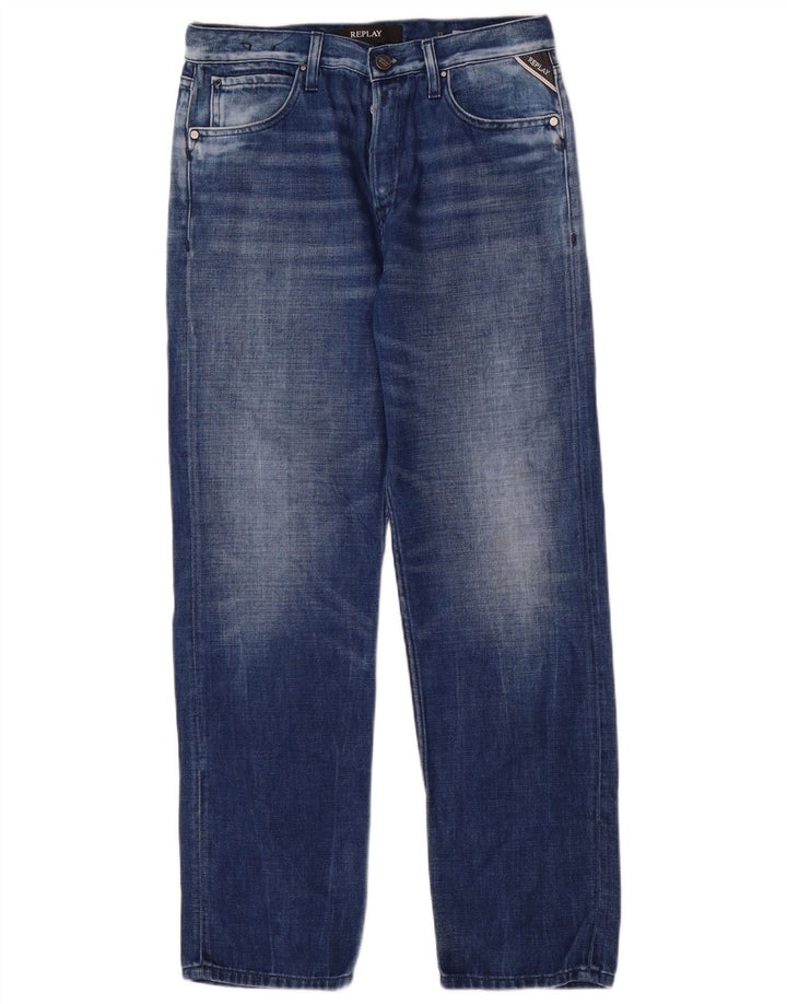 Replay Womens Marillard Straight Jeans W27 L29 Blue