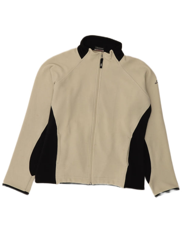 Kappa Womens Tracksuit Top Jacket UK 16 Large White Colourblock Polyester