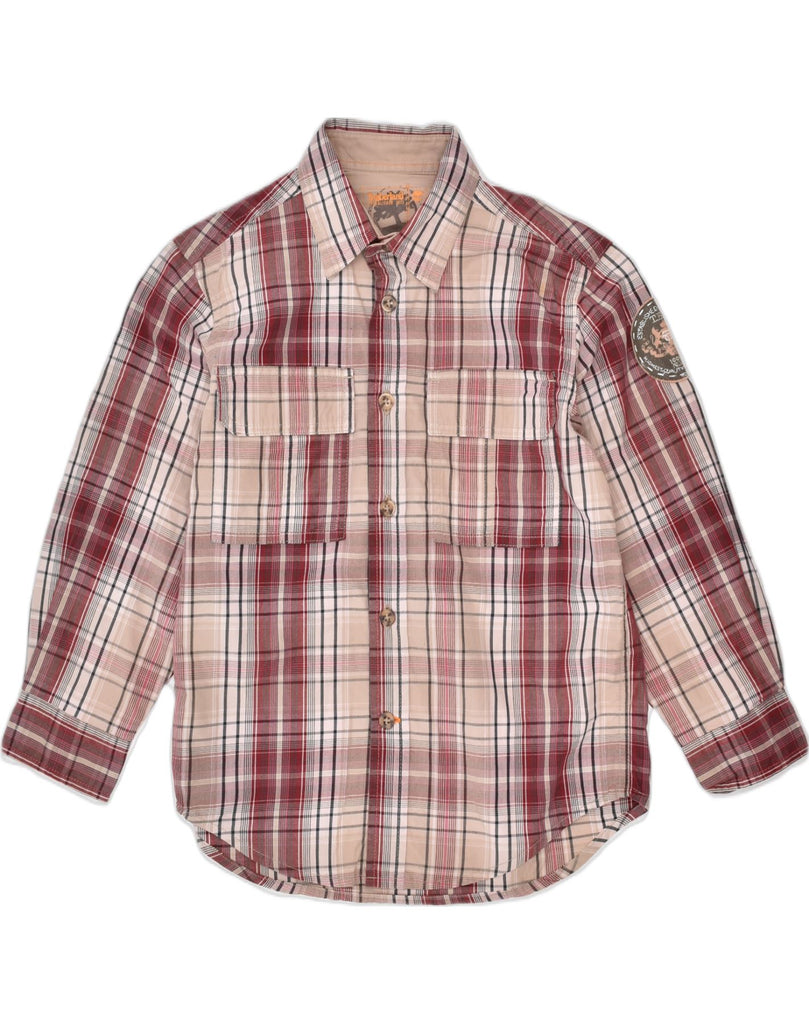 TIMBERLAND Boys Shirt 4-5 Years Red Check Cotton | Vintage | Thrift | Second-Hand | Used Clothing | Messina Hembry 