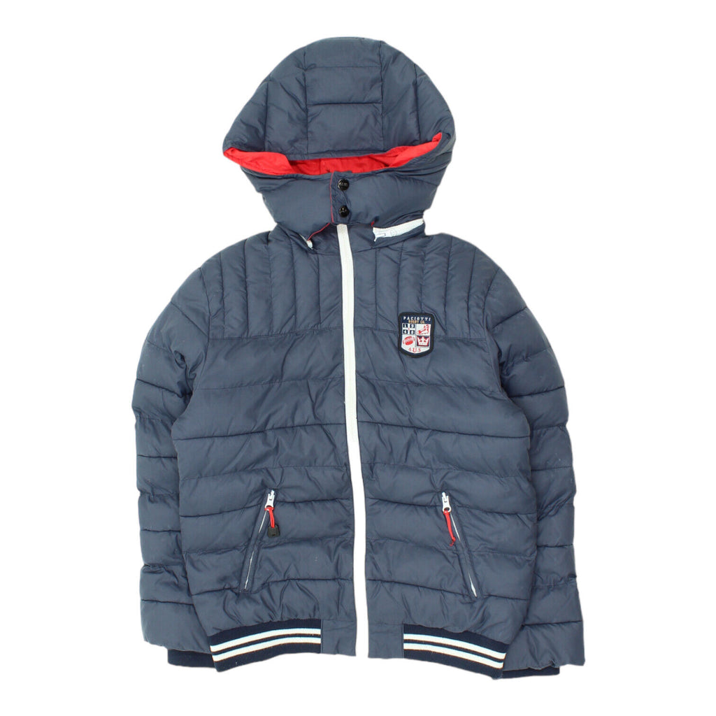 4US Cesare Paciotti Rugby League Boys Navy Padded Jacket | Vintage Designer Kids | Vintage Messina Hembry | Thrift | Second-Hand Messina Hembry | Used Clothing | Messina Hembry 