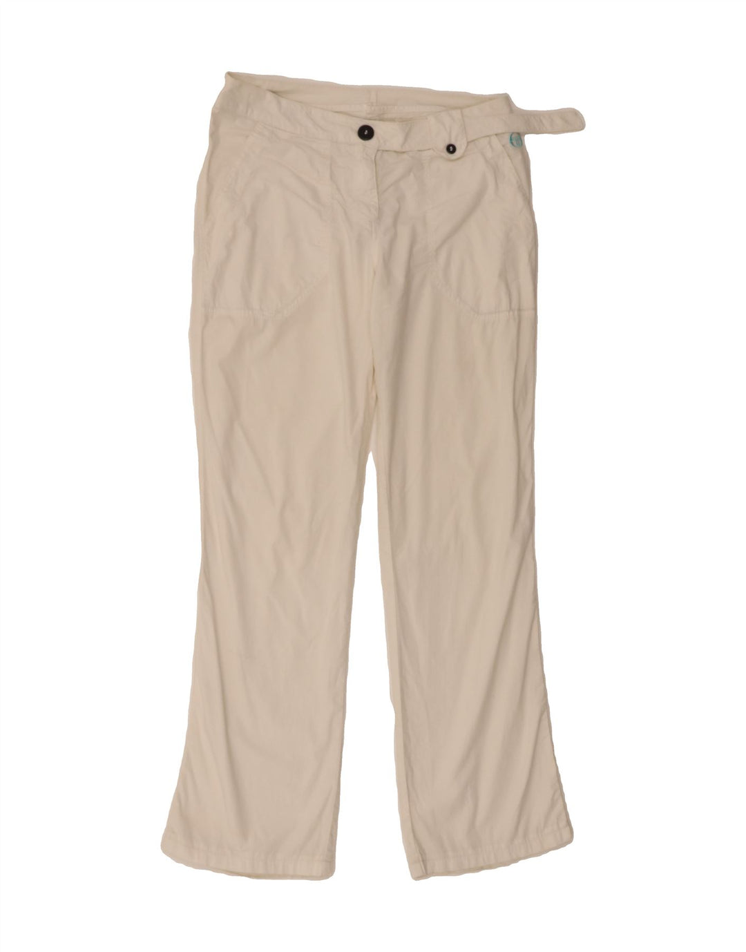 SERGIO TACCHINI Womens Straight Suit Trousers EU 40 Medium W30 L28 White Vintage Sergio Tacchini and Second-Hand Sergio Tacchini from Messina Hembry 