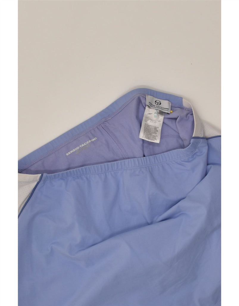 SERGIO TACCHINI Womens Tennis Skirt IT 44 Medium Blue Colourblock | Vintage Sergio Tacchini | Thrift | Second-Hand Sergio Tacchini | Used Clothing | Messina Hembry 