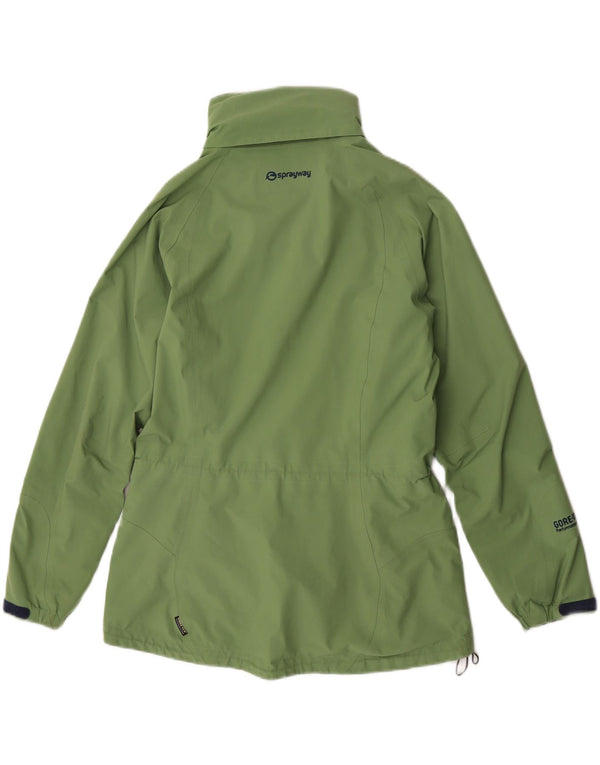 Sprayway Womens Rain Jacket UK 12 Medium Green Polyester