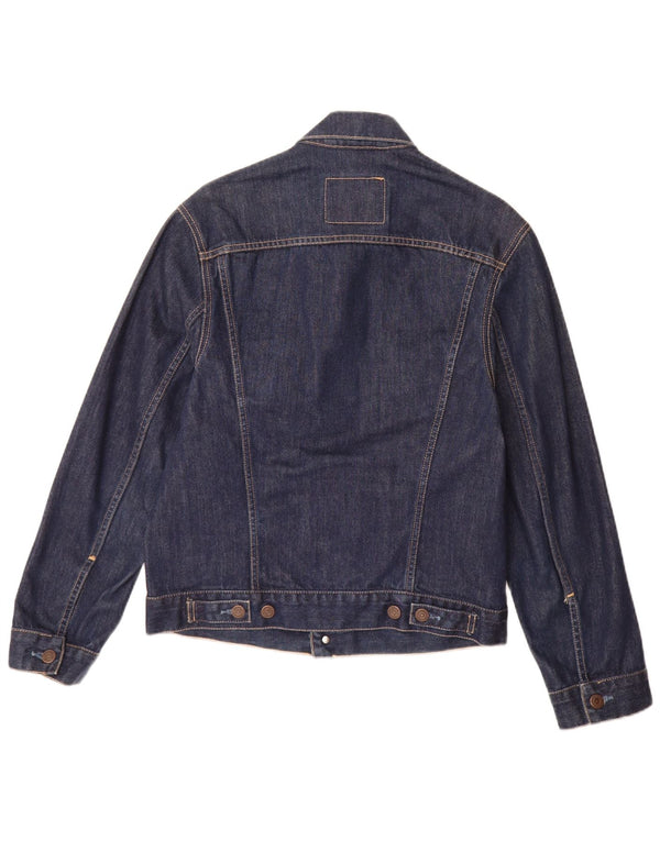 Levi's Mens Denim Jacket UK 36 Small Navy Blue Cotton