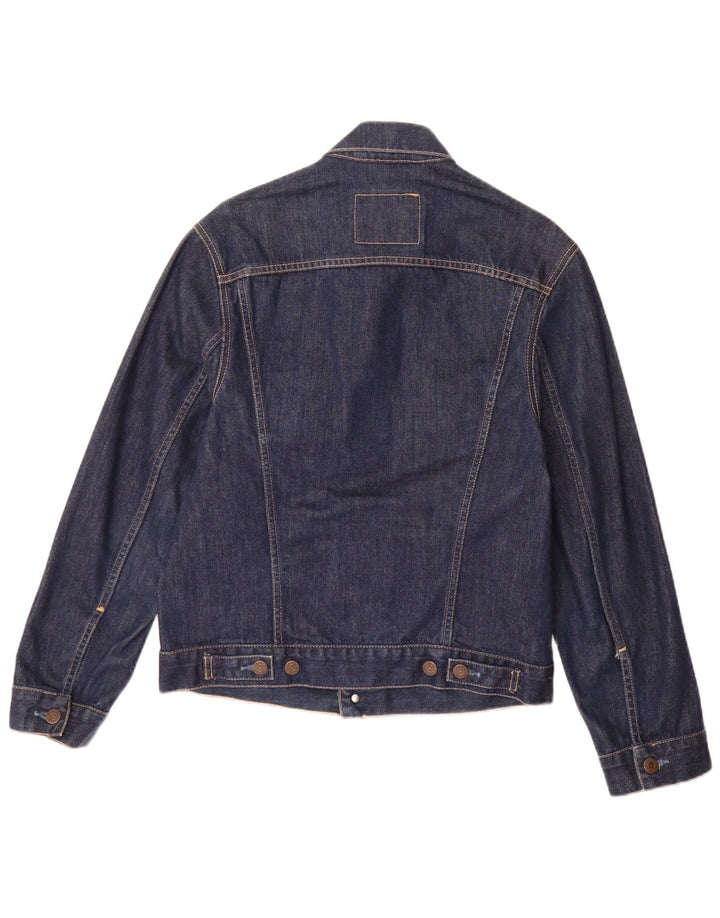 Levi's Mens Denim Jacket UK 36 Small Navy Blue Cotton