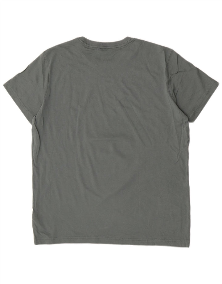 Diesel Womens Graphic T-Shirt Top Large Green Cotton