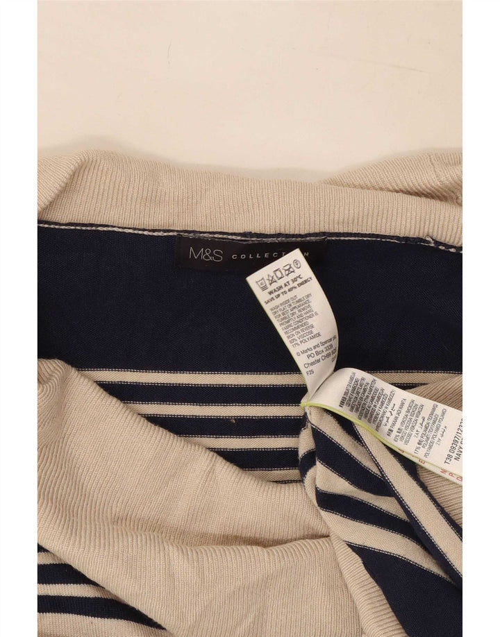 Marks & Spencer Womens Roll Neck Jumper Sweater UK 14 Medium Navy Blue