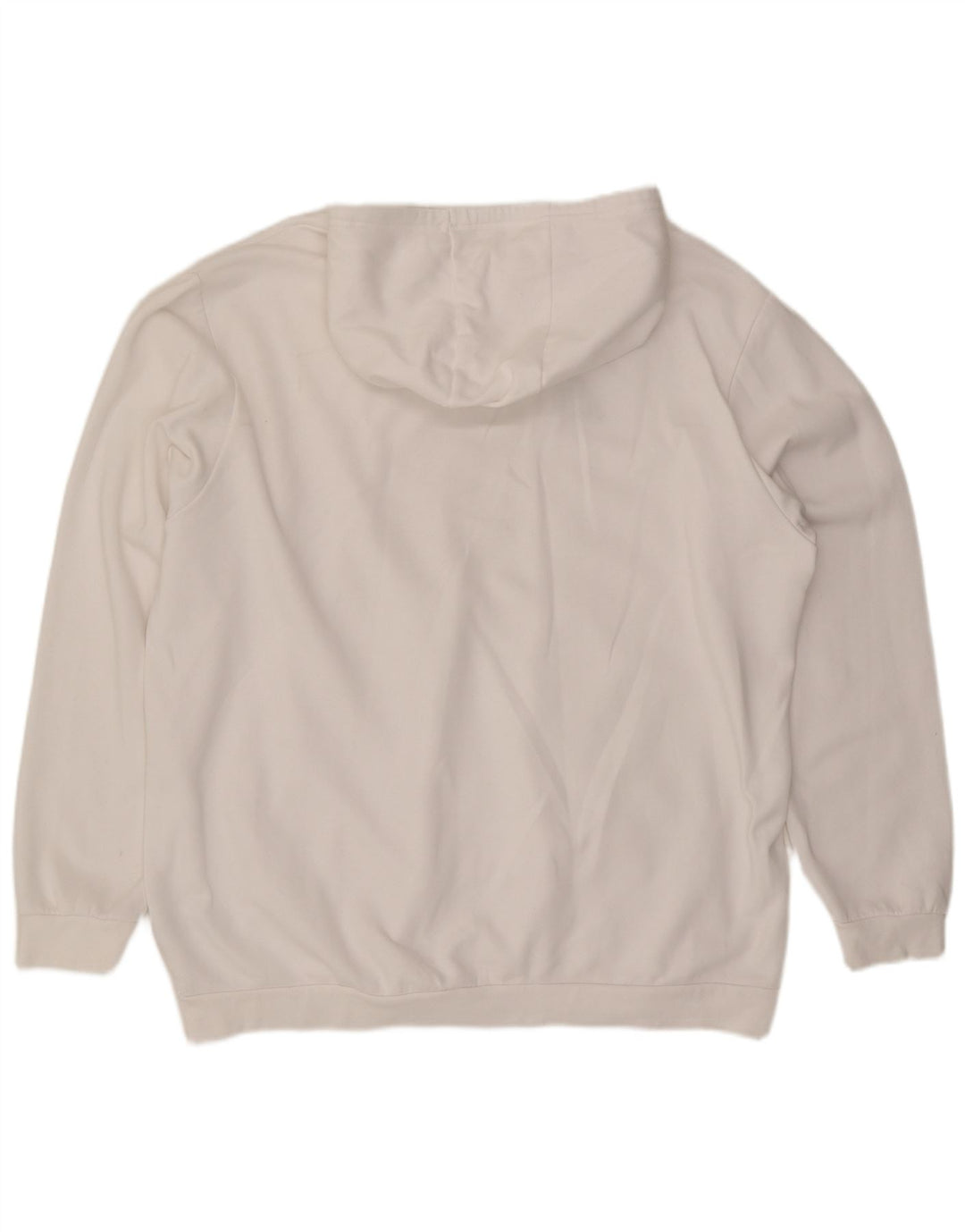 Adidas Mens Hoodie Jumper 2XL White Cotton
