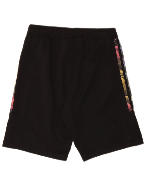ADIDAS Girls Sport Shorts 13-14 Years W28 L8 Black Polyester