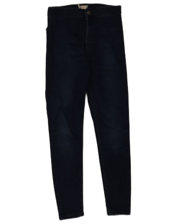 Topshop Womens Joni Skinny Jeans W28 L25 Navy Blue Cotton