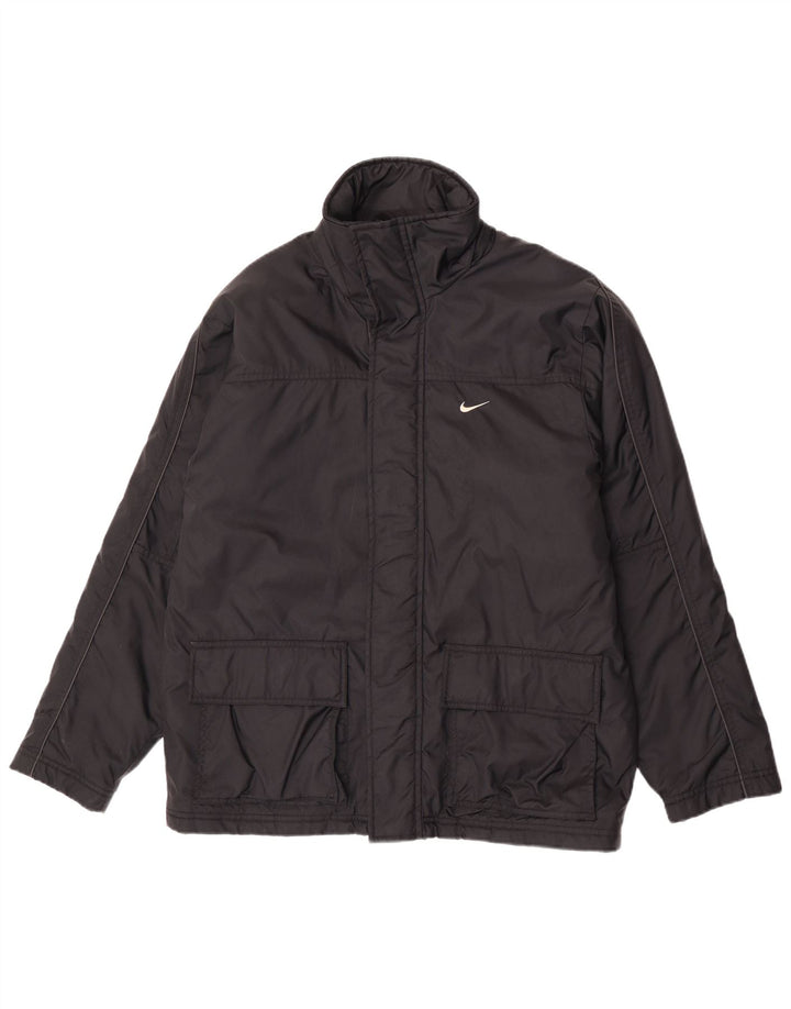 Nike Mens Windbreaker Jacket Medium Black Nylon