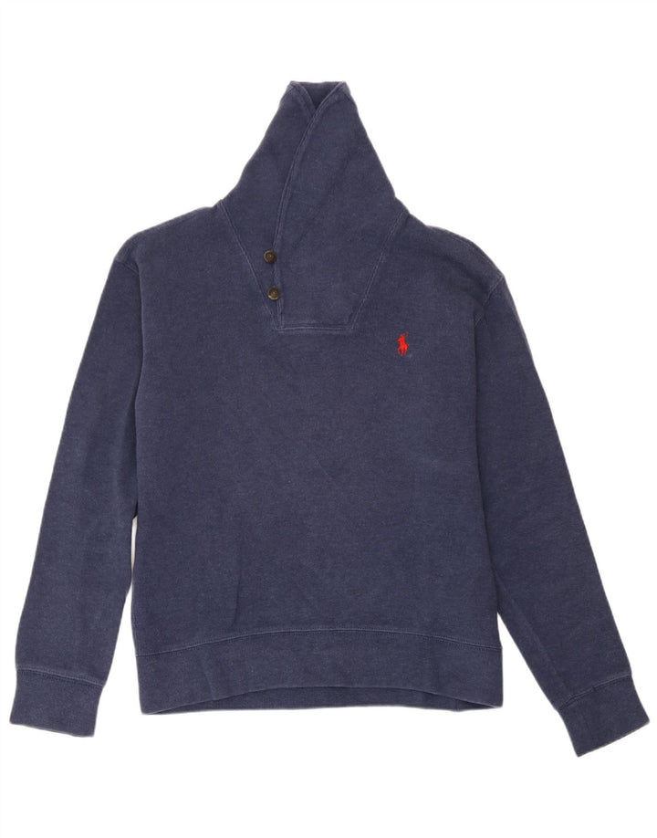 Polo Ralph Lauren Mens Sweatshirt Jumper Small Navy Blue Cotton