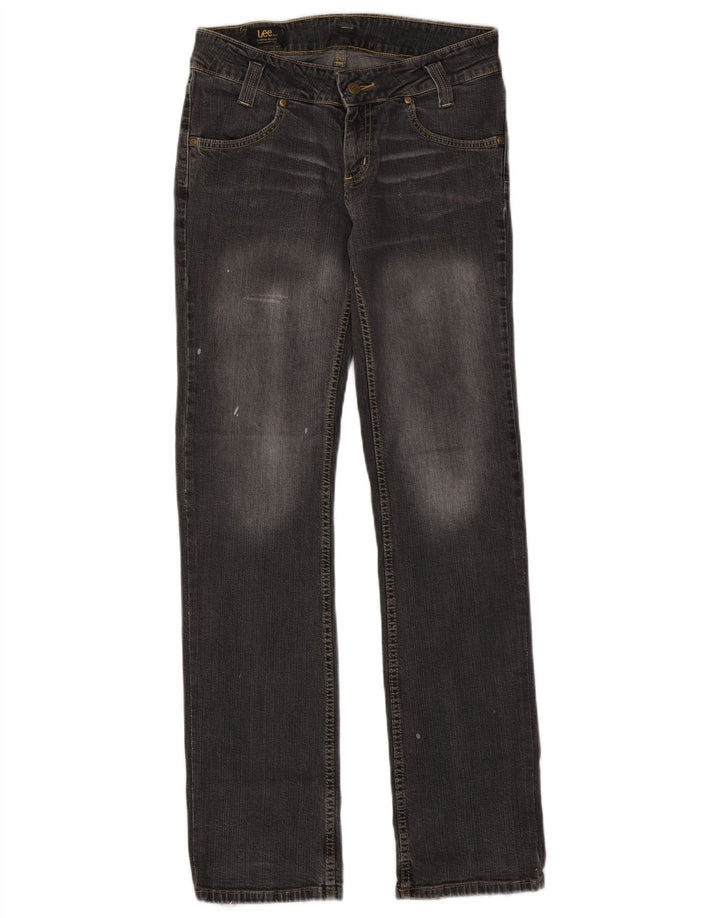 LEE Womens Straight Jeans W28 L32 Grey