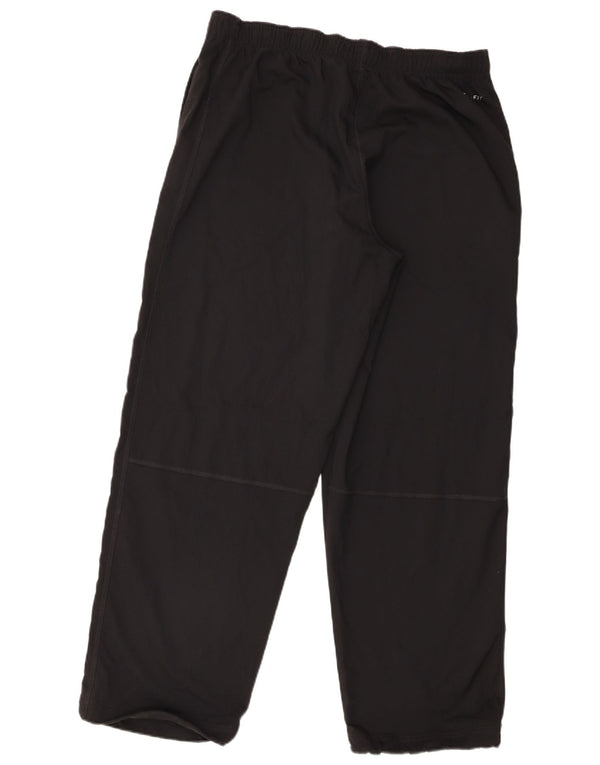 Nike Mens Dri Fit Tracksuit Trousers Large Black Polyester