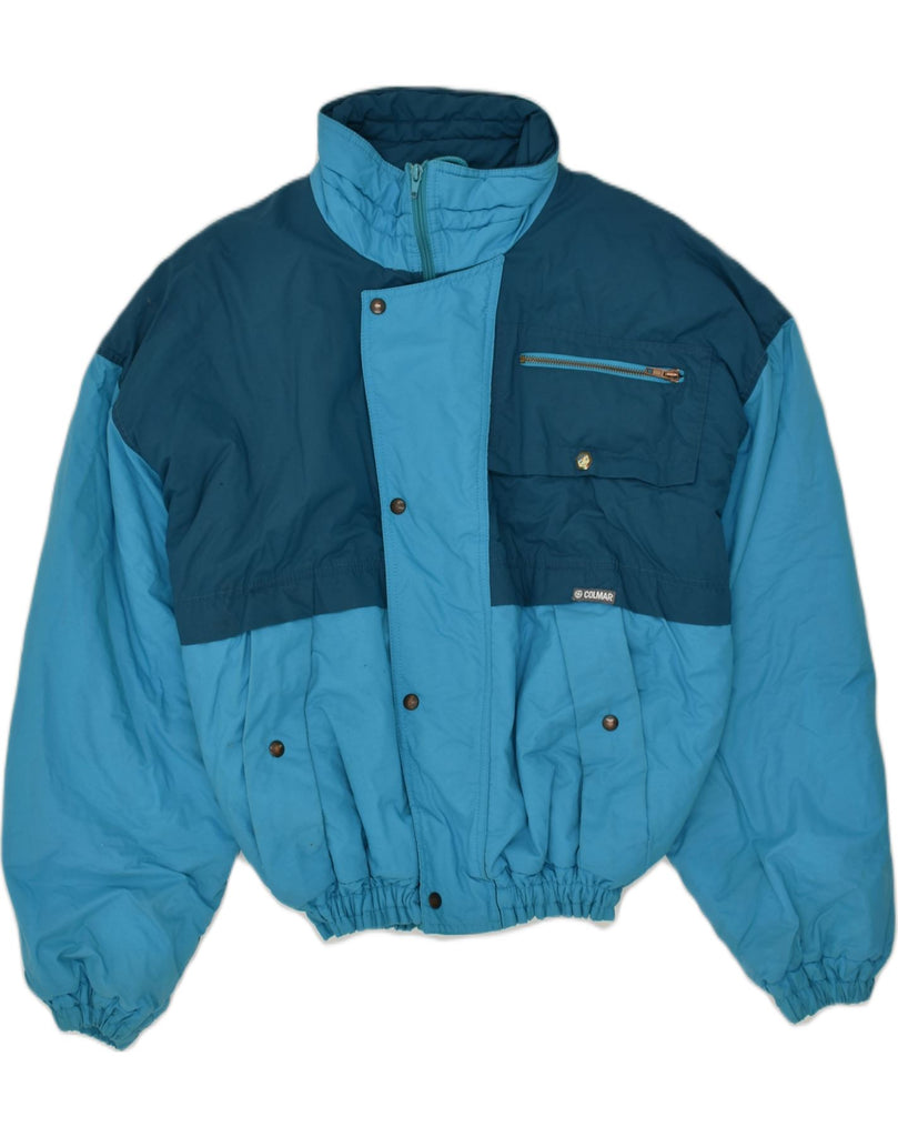 COLMAR Mens Ski Jacket US 36 Small Blue Colourblock | Vintage Colmar | Thrift | Second-Hand Colmar | Used Clothing | Messina Hembry 