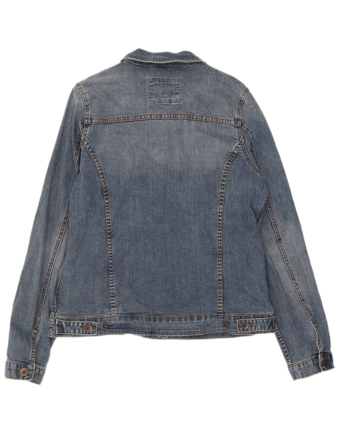 Fat Face Womens Denim Jacket UK 12 Medium Blue Cotton