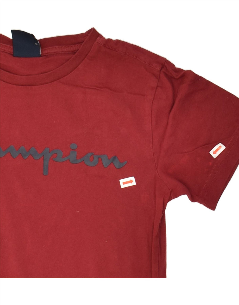 CHAMPION Boys Graphic T-Shirt Top 11-12 Years Large Red Cotton | Vintage Champion | Thrift | Second-Hand Champion | Used Clothing | Messina Hembry 