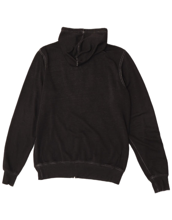 Hard Rock Cafe Mens Hamburg Graphic Zip Hoodie Sweater Medium Black Cotton