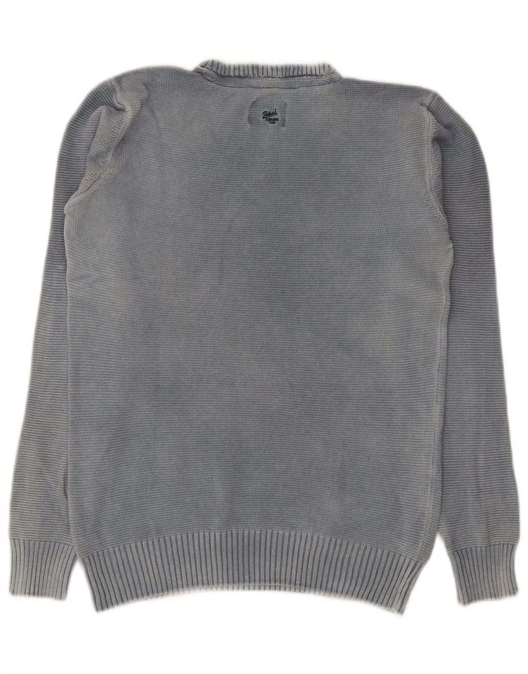 Petrol Industries Mens V-Neck Jumper Sweater Large Grey Cotton