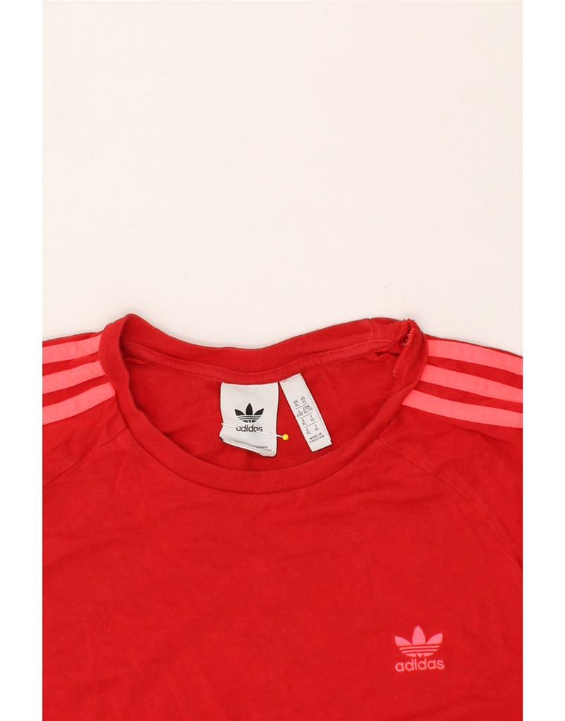 ADIDAS Mens T-Shirt Top XL Red Cotton | Vintage Adidas | Thrift | Second-Hand Adidas | Used Clothing | Messina Hembry 