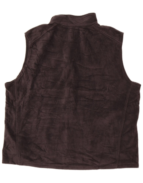 Columbia Mens Fleece Gilet UK 46 3XL Black Polyester