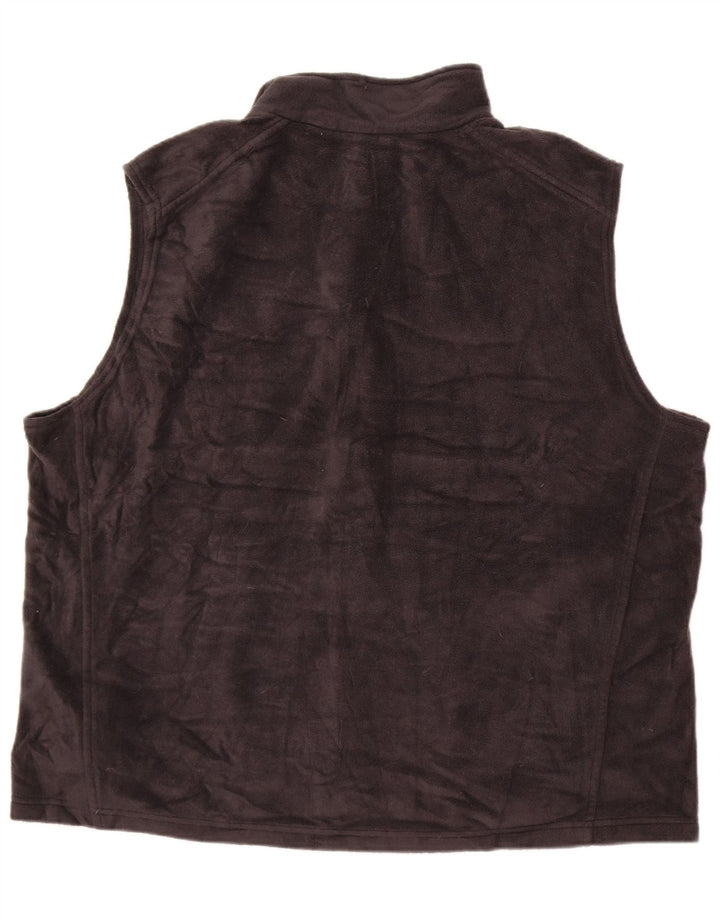 Columbia Mens Fleece Gilet UK 46 3XL Black Polyester