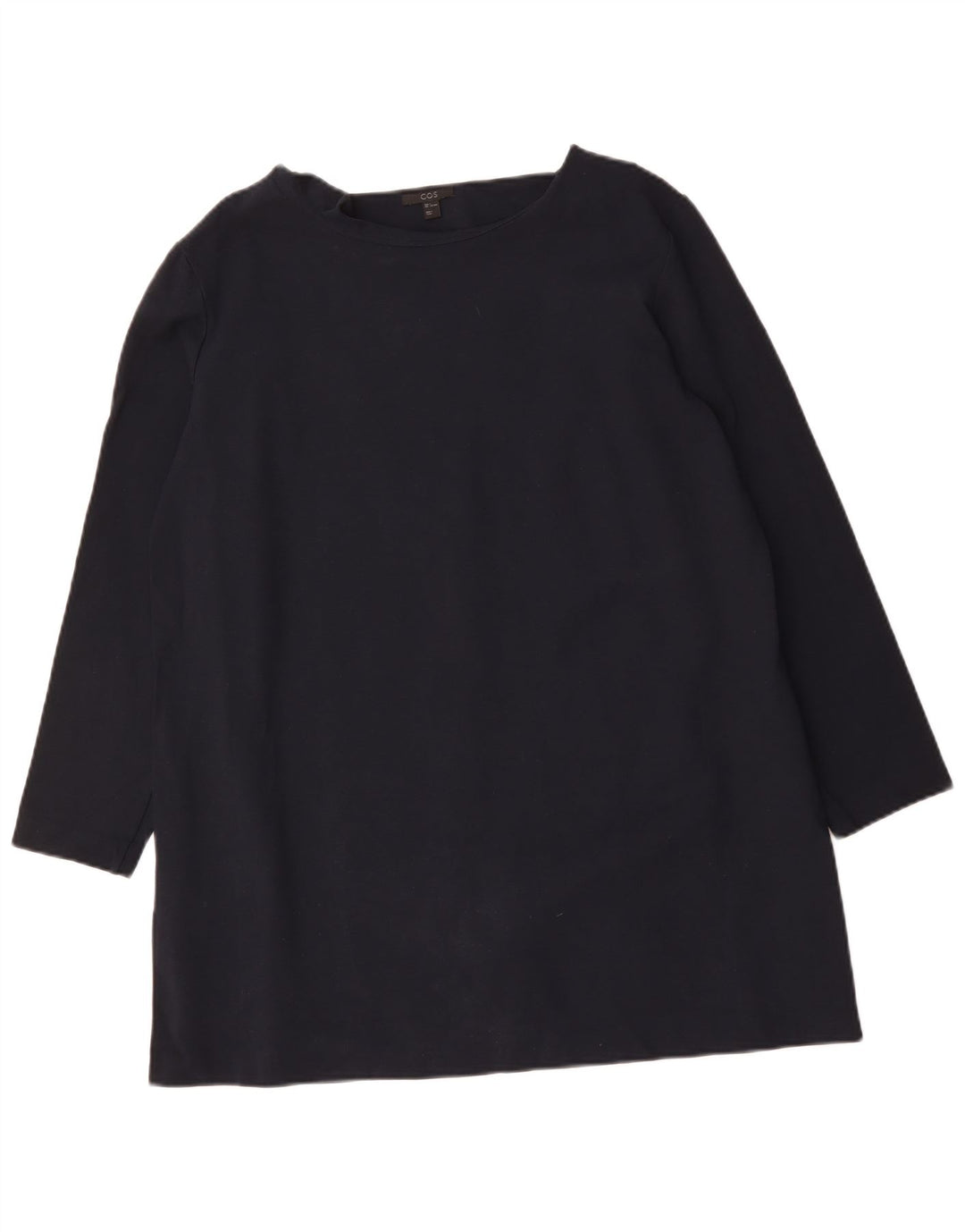 COS Womens Tunic Dress UK 16 Large Navy Blue Viscose