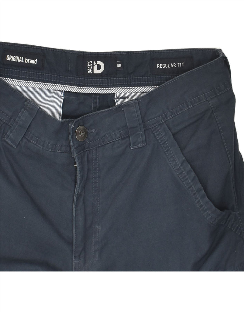 DACK'S Mens Regular Fit Cargo Shorts IT 46 Small W30 Navy Blue Cotton Vintage Dack's and Second-Hand Dack's from Messina Hembry 