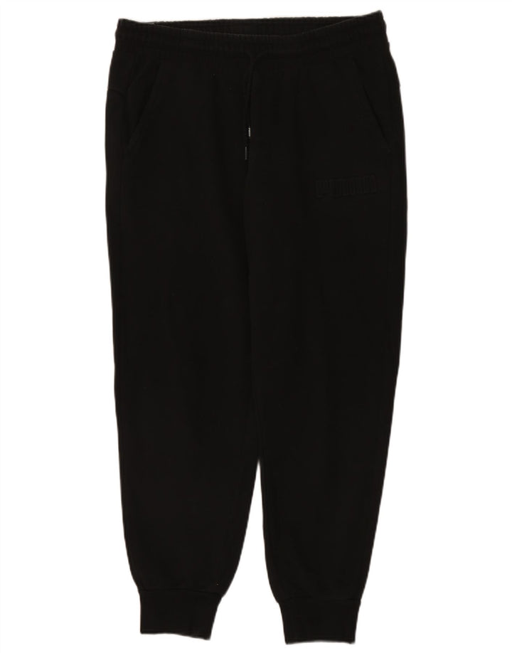 Puma Mens Tracksuit Trousers Joggers Large  Black Cotton