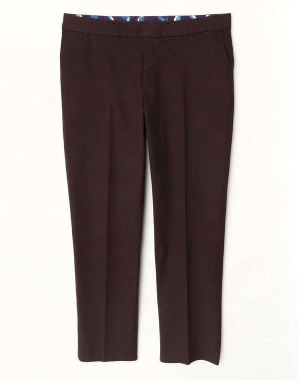Boden Womens High Waist Straight Chino Trousers UK 18 XL W38 L29 Black
