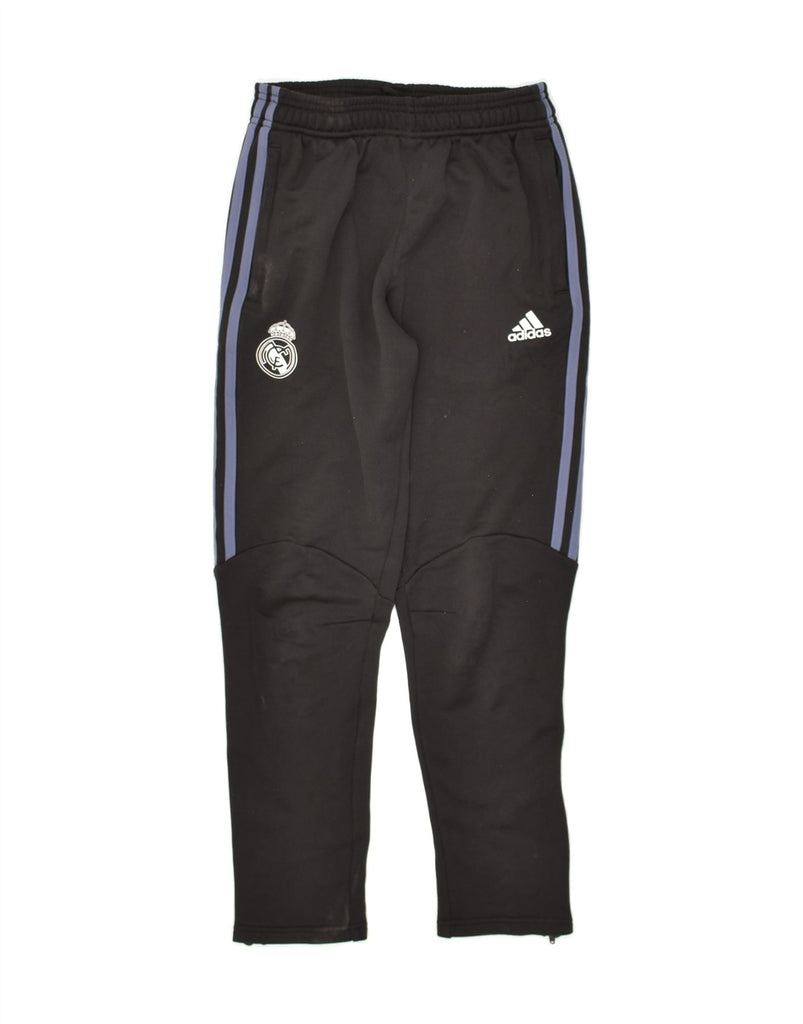 ADIDAS Boys Tracksuit Trousers 11-12 Years Black Polyester | Vintage Adidas | Thrift | Second-Hand Adidas | Used Clothing | Messina Hembry 