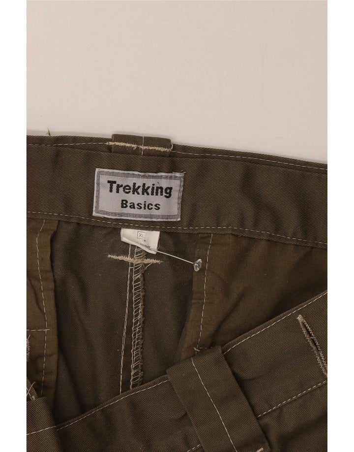 Basics Mens Cargo Shorts XL W38 Khaki Polyester