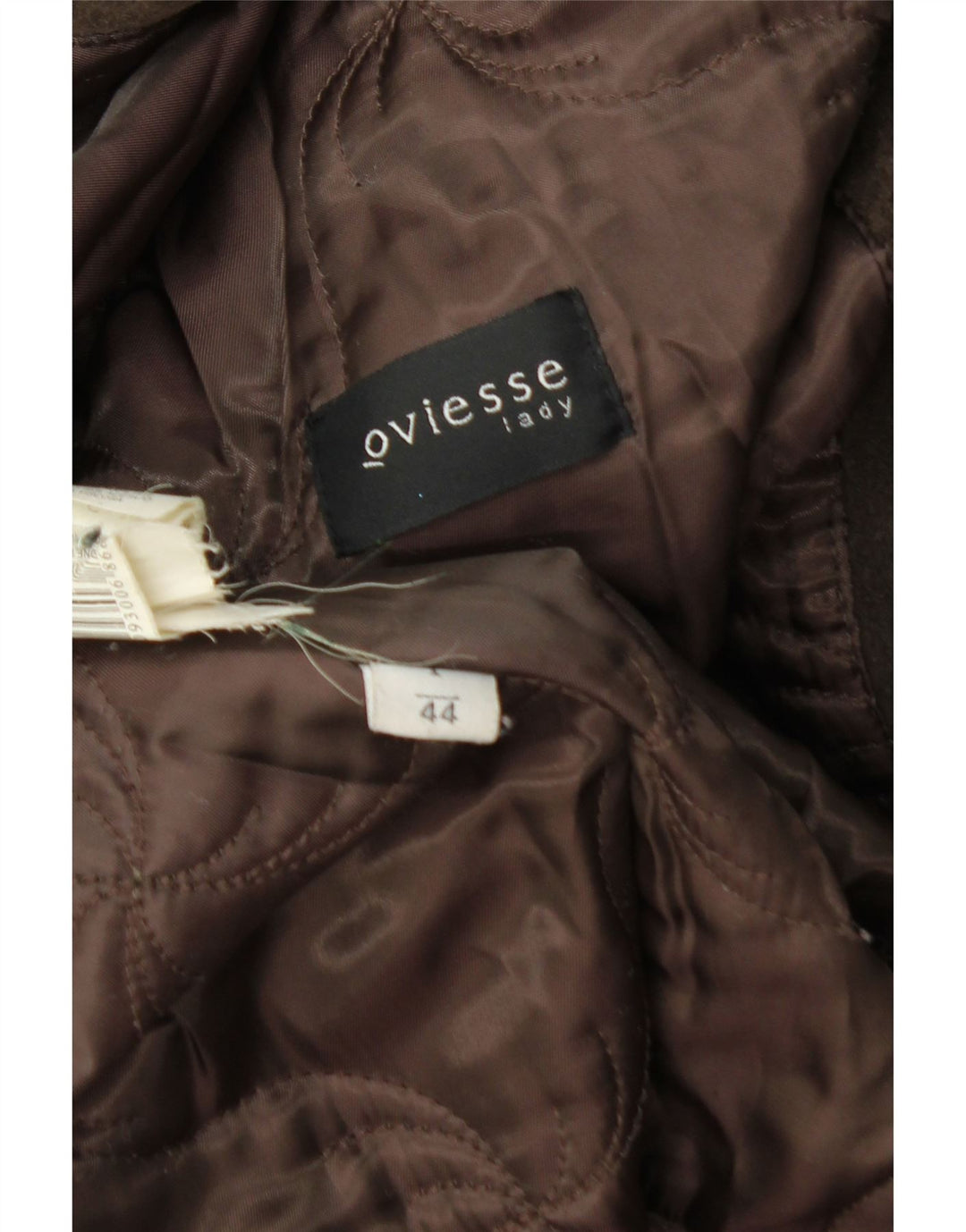 Oviesse Womens Suede Overcoat IT 44 Medium Brown Leather