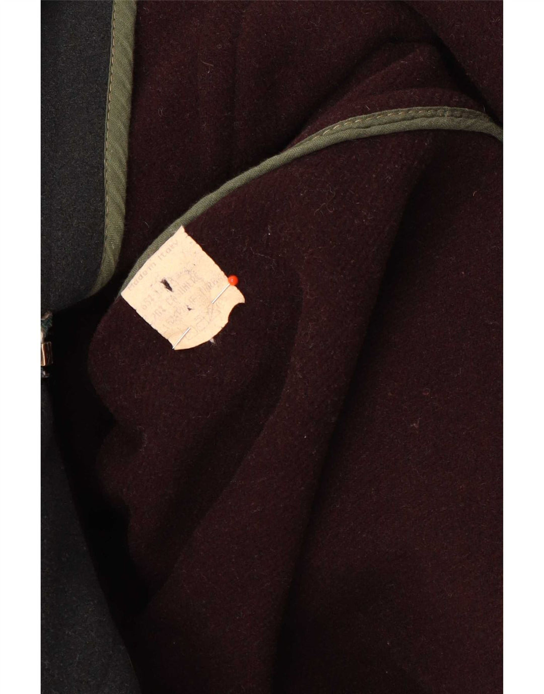 P&P People Mens Hooded Duffle Coat UK 38 Medium Green Wool