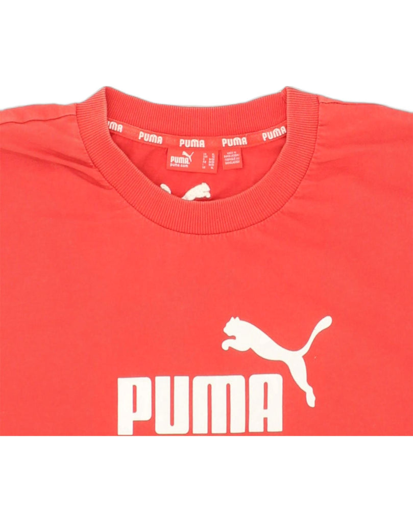 PUMA Mens Graphic T-Shirt Top XL Red Cotton | Vintage Puma | Thrift | Second-Hand Puma | Used Clothing | Messina Hembry 