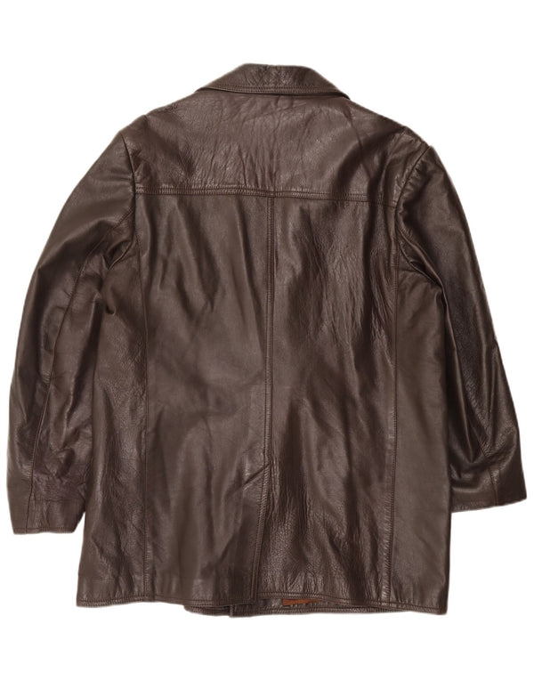 Vintage Mens Leather Jacket UK 38 Medium Brown