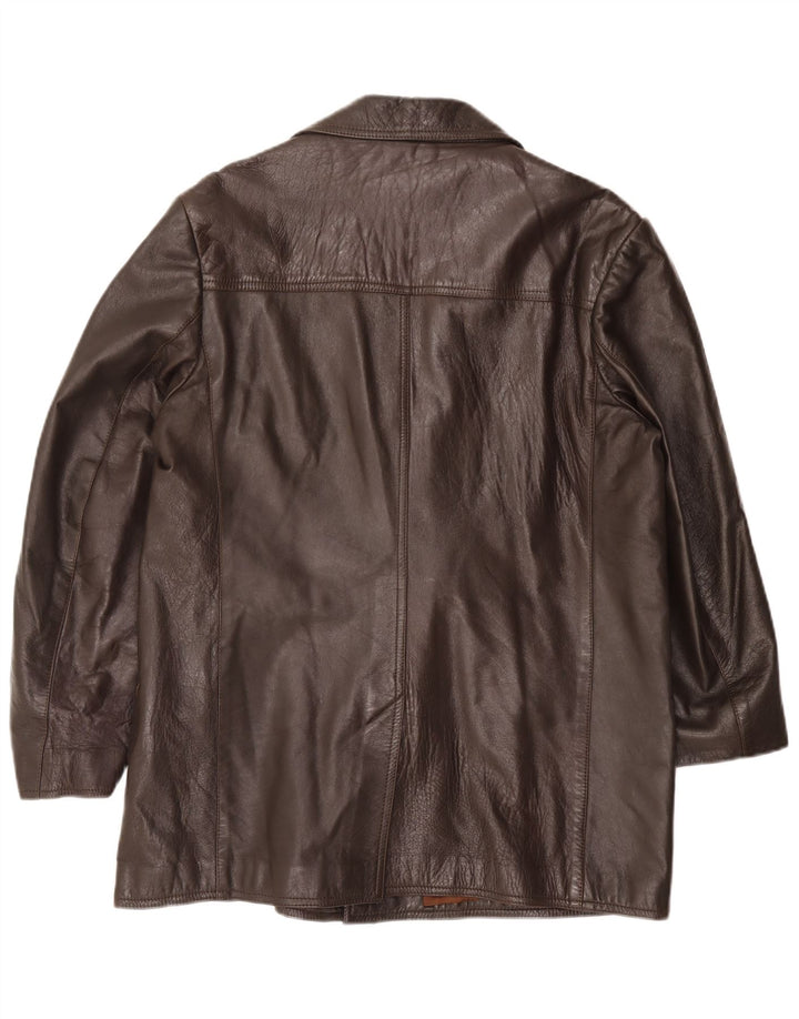Vintage Mens Leather Jacket UK 38 Medium Brown
