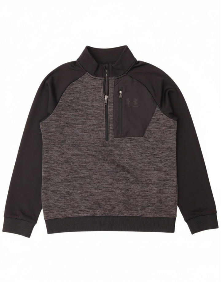 UNDER ARMOUR Boys Cold Gear Sweatshirt Jumper 11-12 Years Large Grey