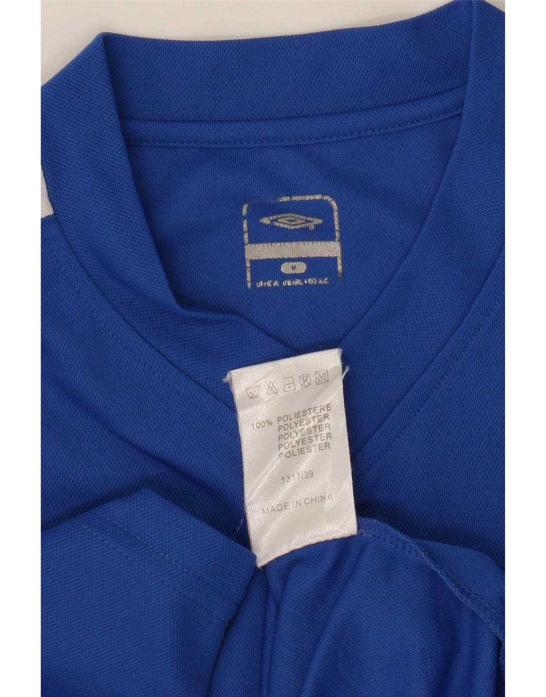 Umbro Mens Top Long Sleeve Medium Blue Colourblock Polyester
