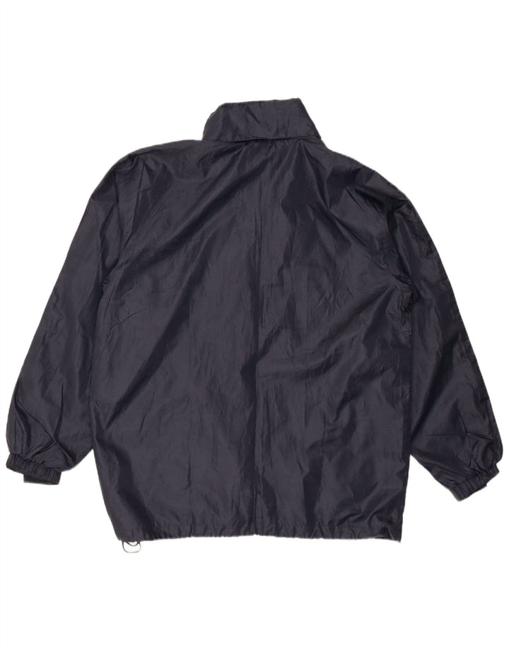 Diadora Mens Rain Jacket UK 38 Medium Navy Blue Polyester