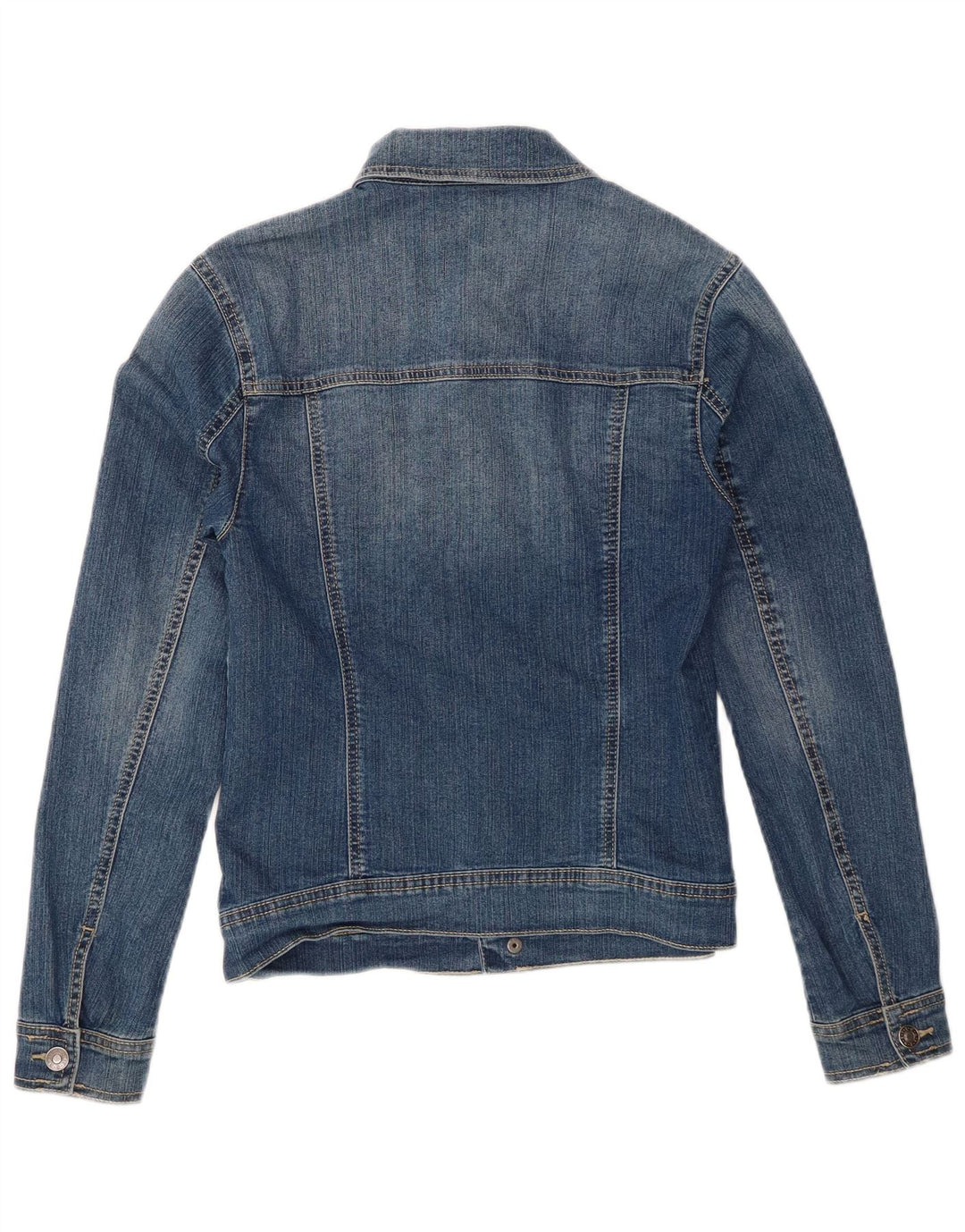 Benetton Boys Denim Jacket 13-14 Years 3XL Blue Cotton