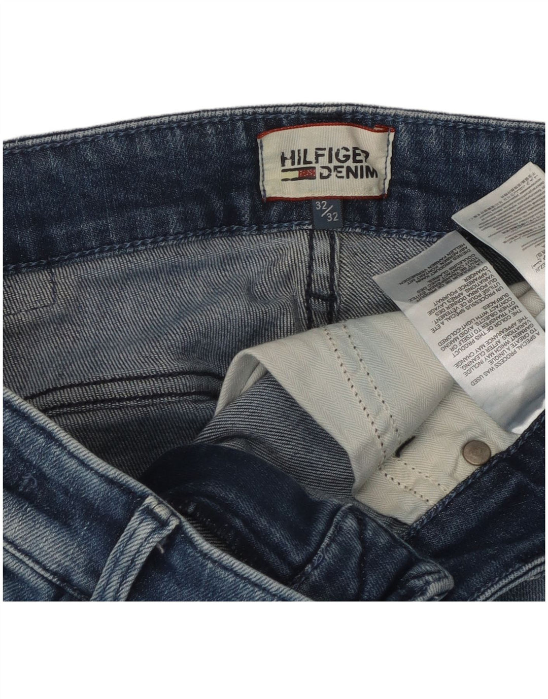 Tommy Hilfiger Mens Slim Jeans W32 L29 Blue Cotton