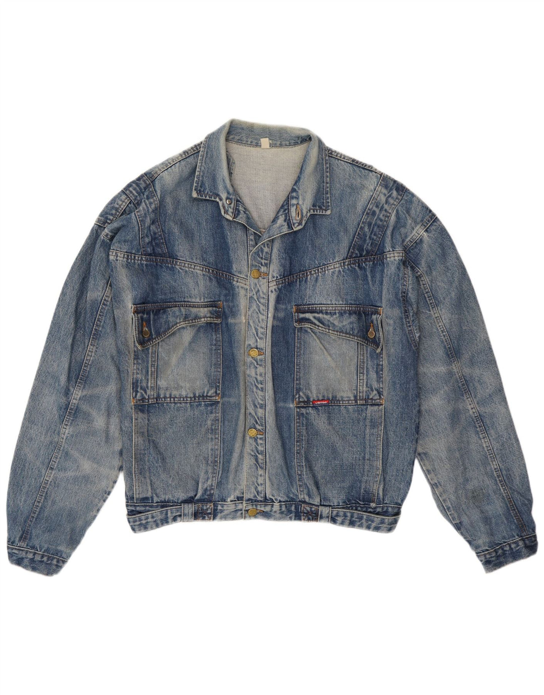 Vintage Mens Denim Jacket UK 42 XL Blue