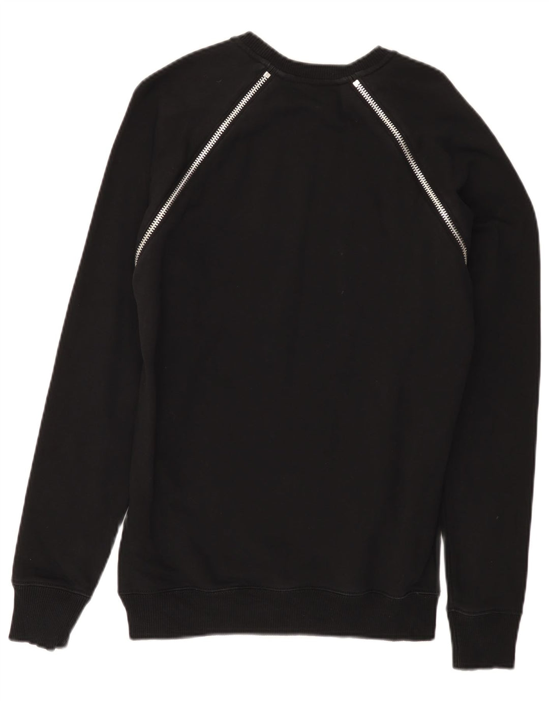 Diesel Womens Sweatshirt Jumper UK 14 Medium Black Cotton