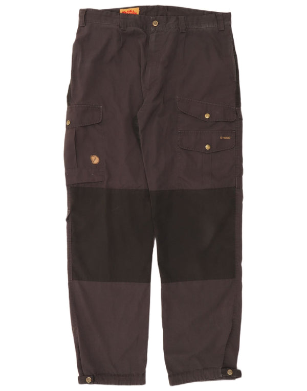 Fjall Raven Mens Straight Cargo Trousers IT 52 XL W38 L32 Grey Colourblock