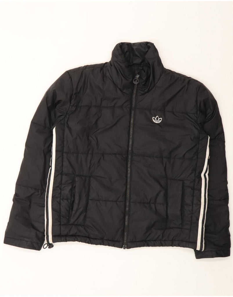 ADIDAS Womens Oversized Padded Jacket UK 8 Small  Black Polyester Vintage Adidas and Second-Hand Adidas from Messina Hembry 