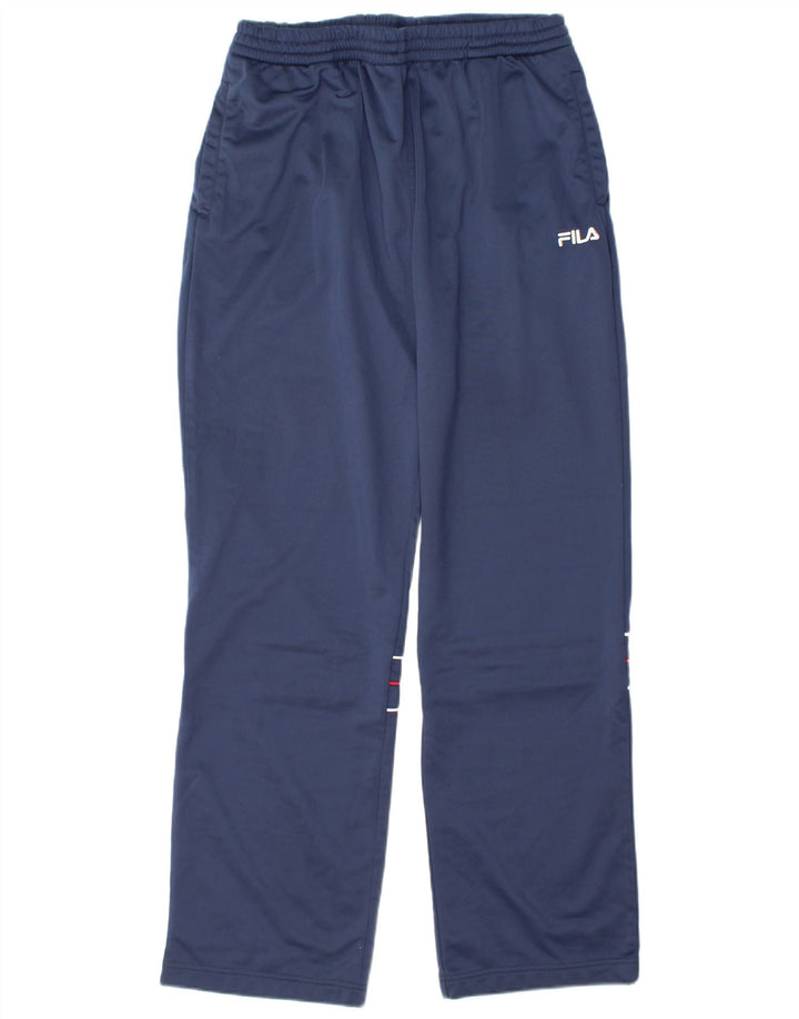 Fila Mens Tracksuit Trousers Large Navy Blue Striped Polyester