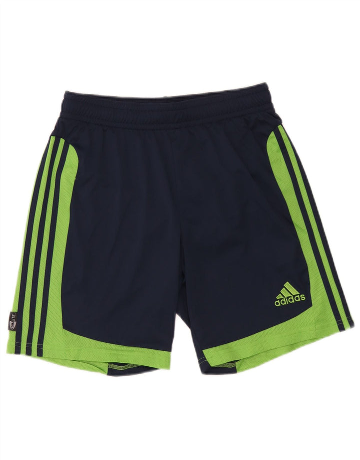 Adidas Mens Clima 365 Sport Shorts Medium Navy Blue Colourblock Polyester