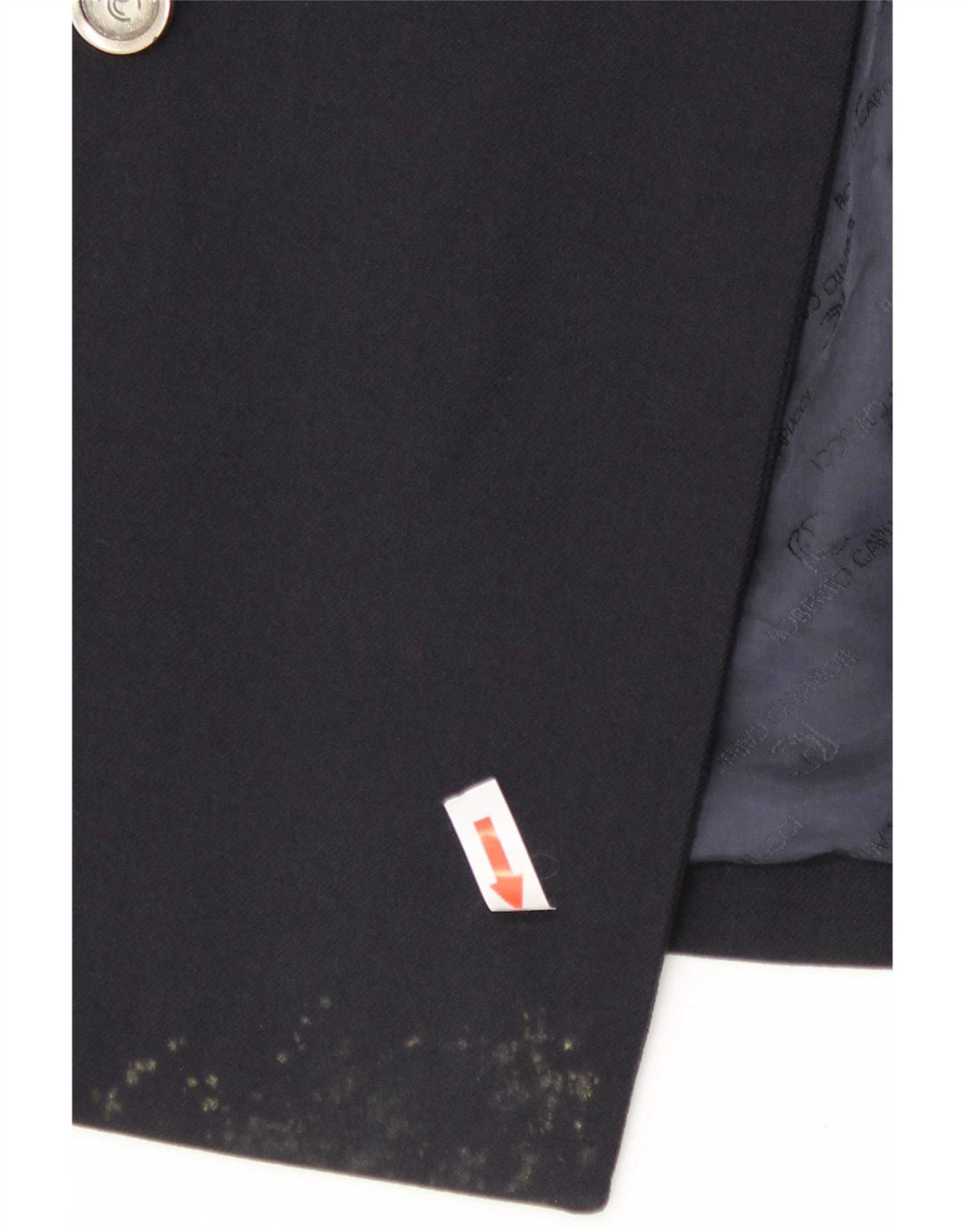 Roberto Capucci Mens Double Breasted Blazer Jacket IT 54 2XL Navy Blue