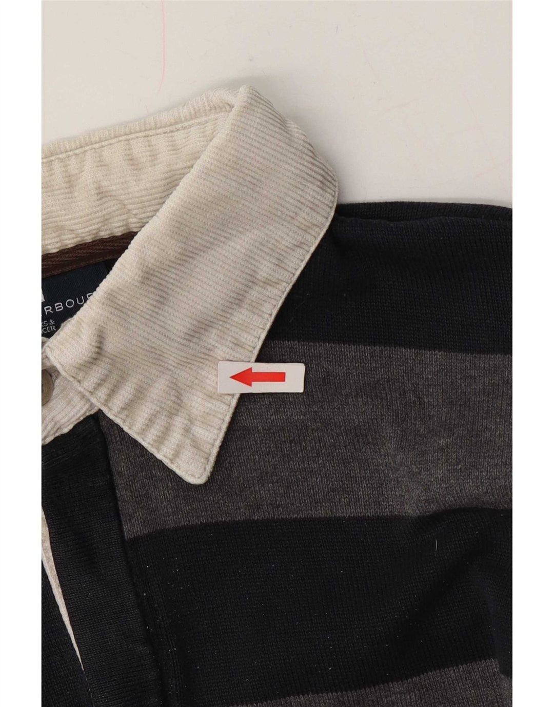 Marks & Spencer Mens Blue Harbour Polo Neck Jumper Sweater Medium Black